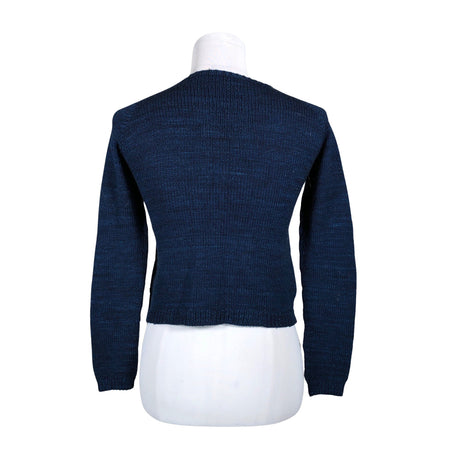 Naisten Handmade - Neuletakki, koko 34 - Sininen (2)