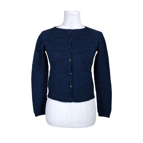 Naisten Handmade - Neuletakki, koko 34 - Sininen ()