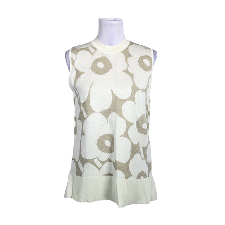 Naisten Marimekko - Neuleliivi, koko 38 - Luonnonvalkoinen ()