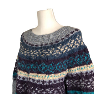 Naisten Handmade - Neulepaita, koko 38 - Vaaleansininen (3)
