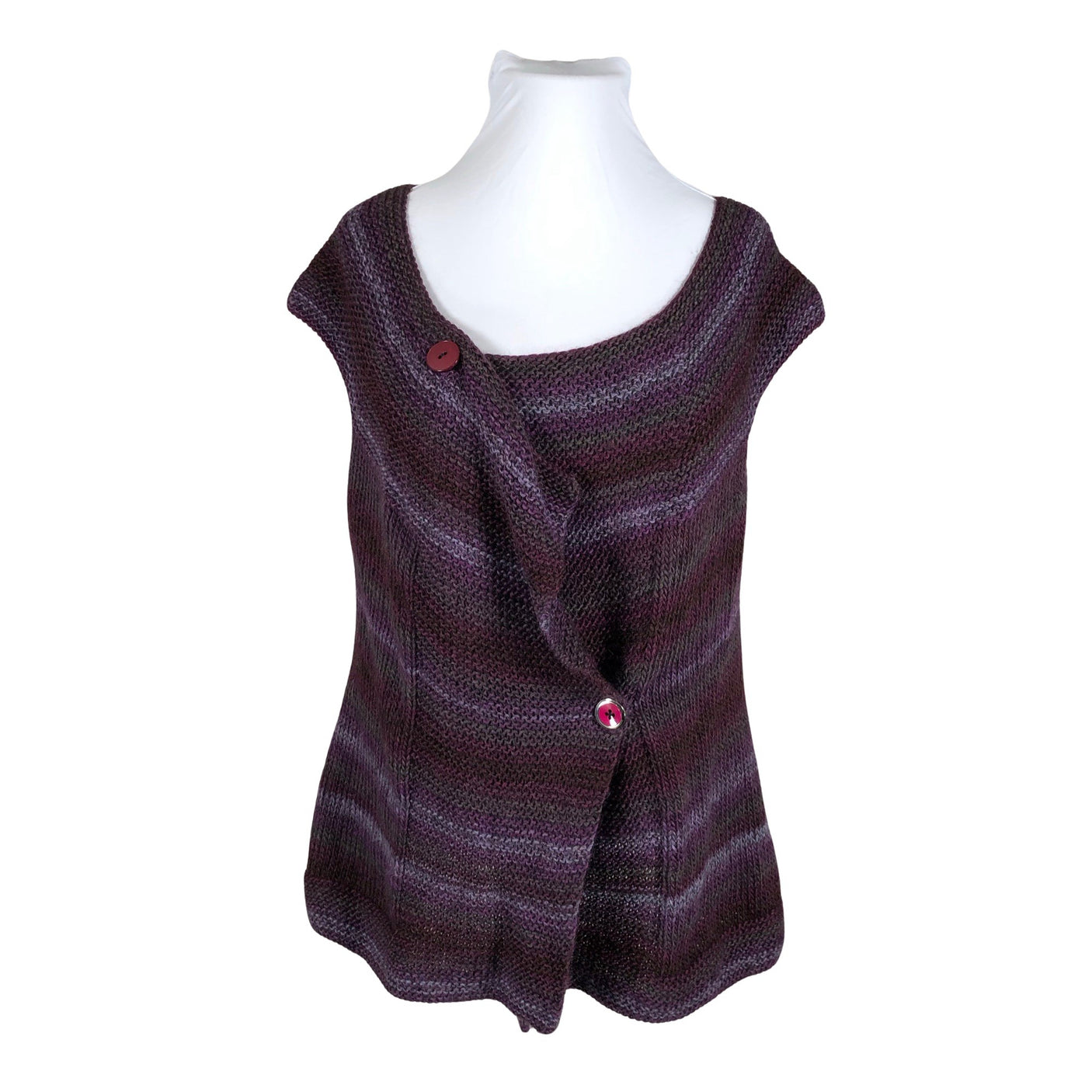 Naisten Handmade - Neuleliivi, koko 42 - Violetti (1)