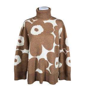 Naisten Marimekko - Neulepaita, koko 38 - Ruskea (1)