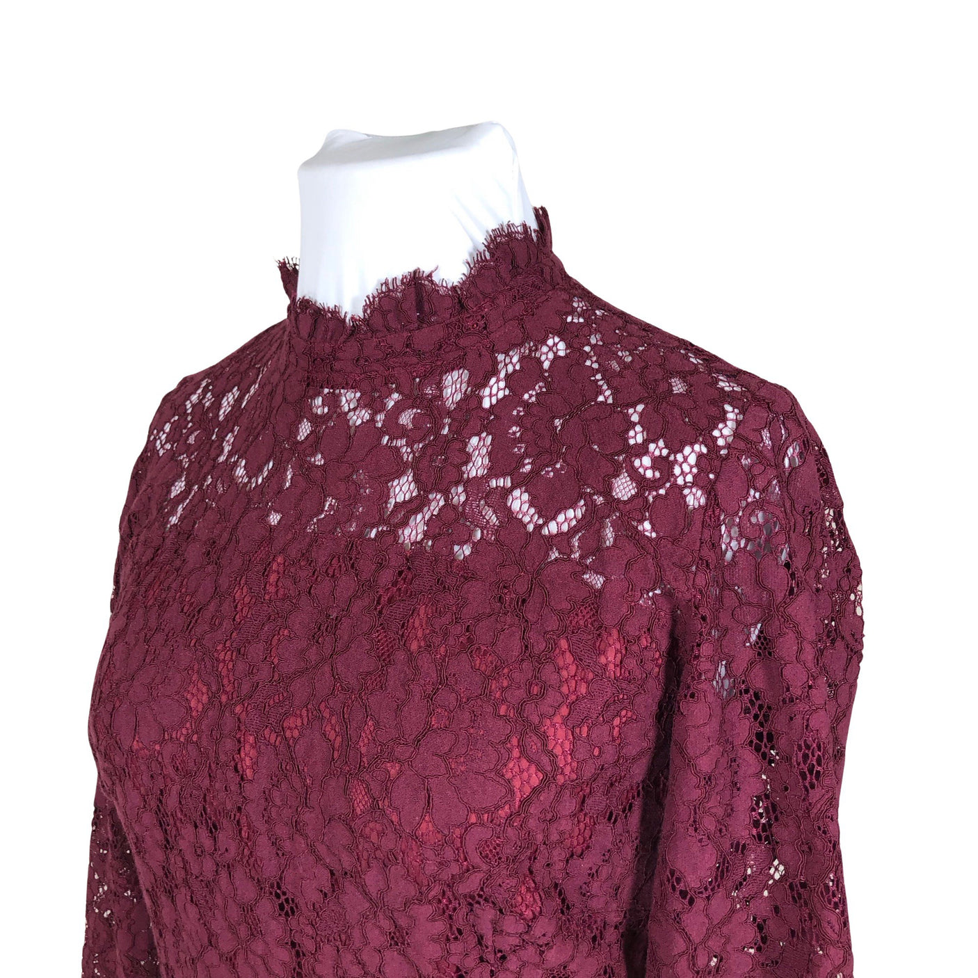 Naisten Ril's - Juhlamekko, koko 44 - Viininpunainen (3)