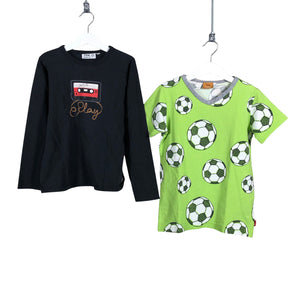 Unisex me&i - Trikoopaita, koko 134 - 140 - Musta (1)