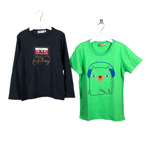 Unisex me&i - Trikoopaita, koko 134 - 140 - Musta (1)