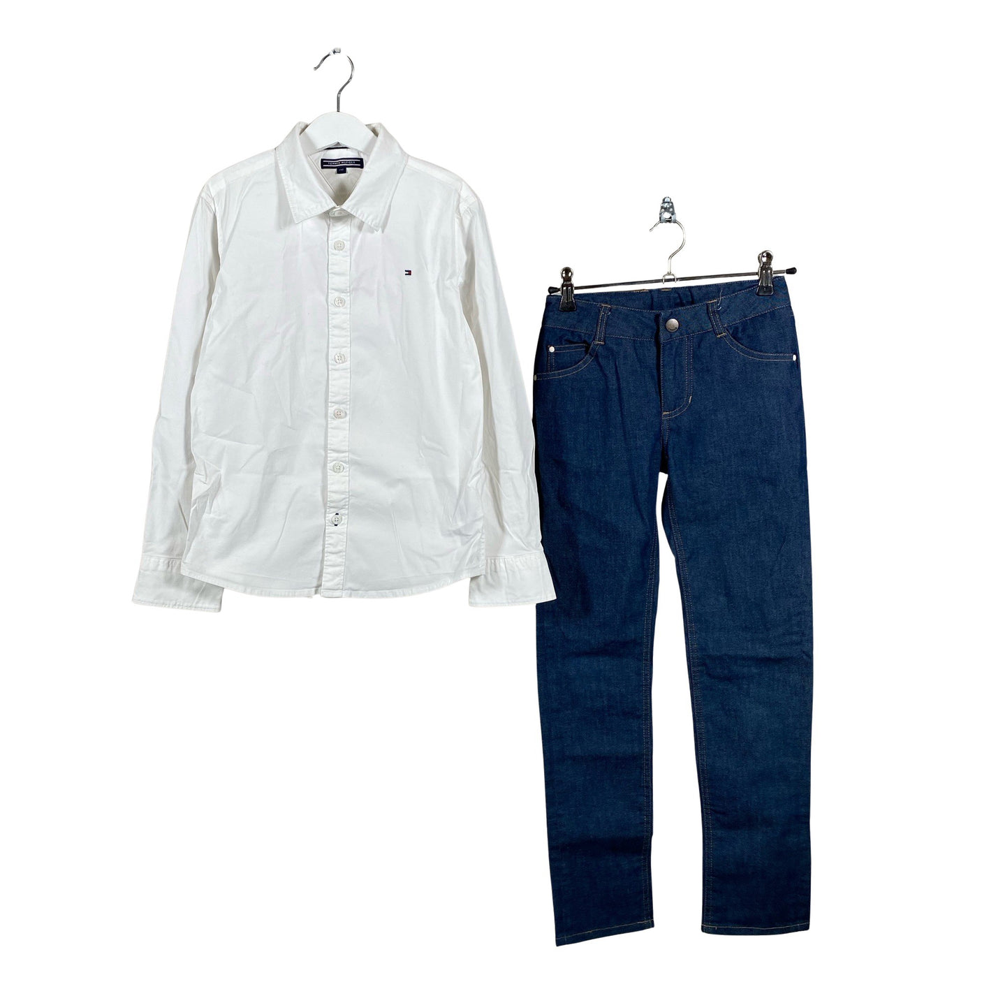 Poikien Tommy Hilfiger - Kauluspaita, koko 134 - 140 - Valkoinen (1)