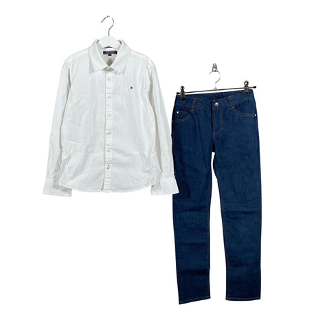 Poikien Tommy Hilfiger - Kauluspaita, koko 134 - 140 - Valkoinen ()