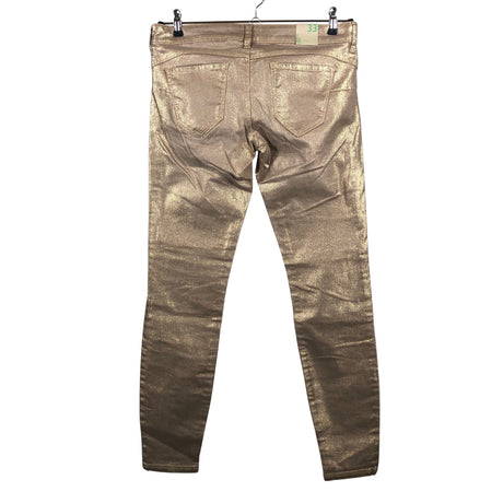Naisten Benetton - Farkut, koko W33 - Kulta (2)