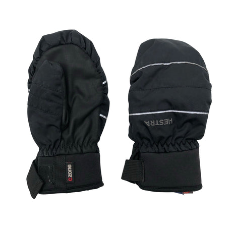 Unisex Hestra - Talvihanskat, koko 5 - 8 vuotta - Musta ()