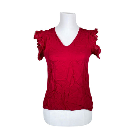 Naisten Massimo Dutti - Lyhythihainen pusero, koko 36 - Pinkki ()