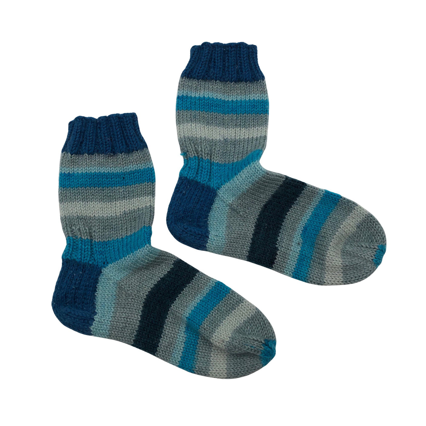 Unisex Handmade - Villasukat, koko 34 - Sininen (1)