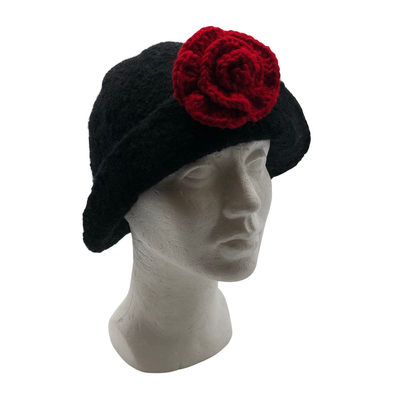 Naisten Handmade - Talvihattu, koko 58 - 60 cm - Musta (1)