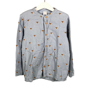 Unisex Lindex - Trikoopaita, koko 116 - 122 - Vaaleansininen (1)