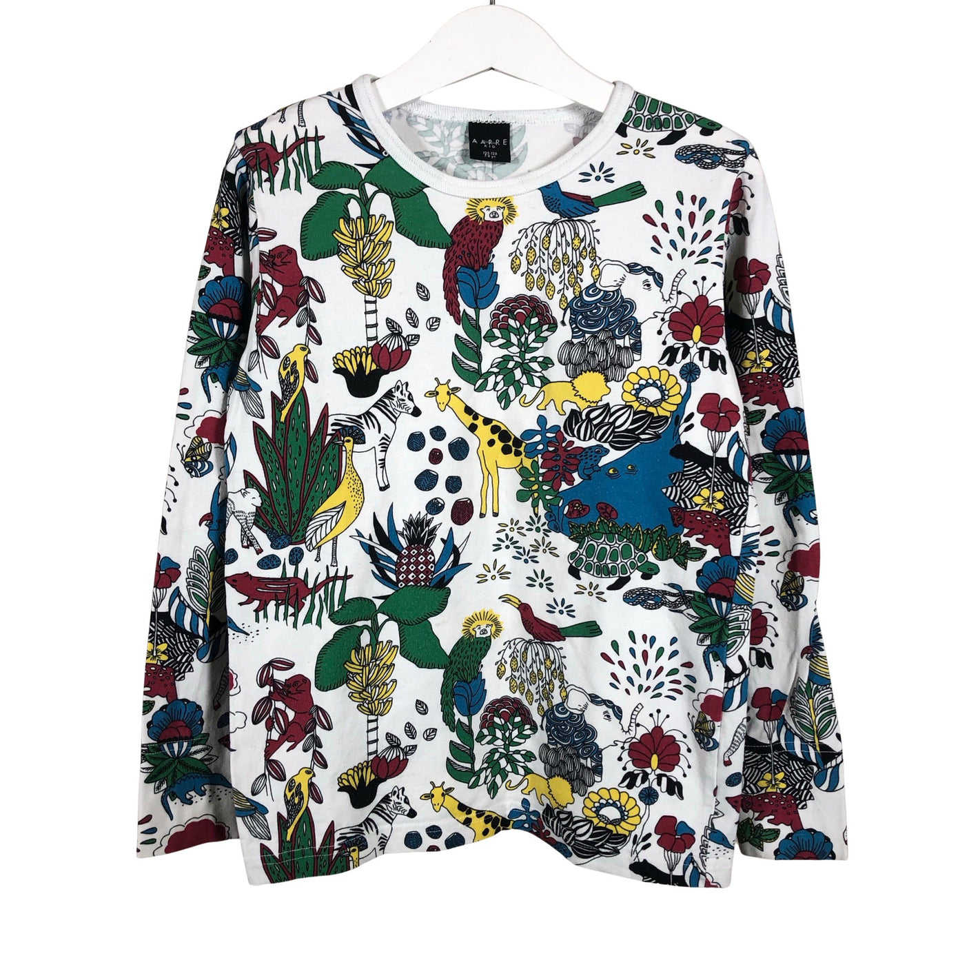 Unisex Aarrelabel - Trikoopaita, koko 122 - 128 - Valkoinen (1)