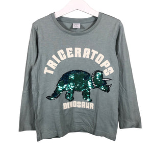 Unisex Lindex - Trikoopaita, koko 110 - 116 - Vihreä (1)