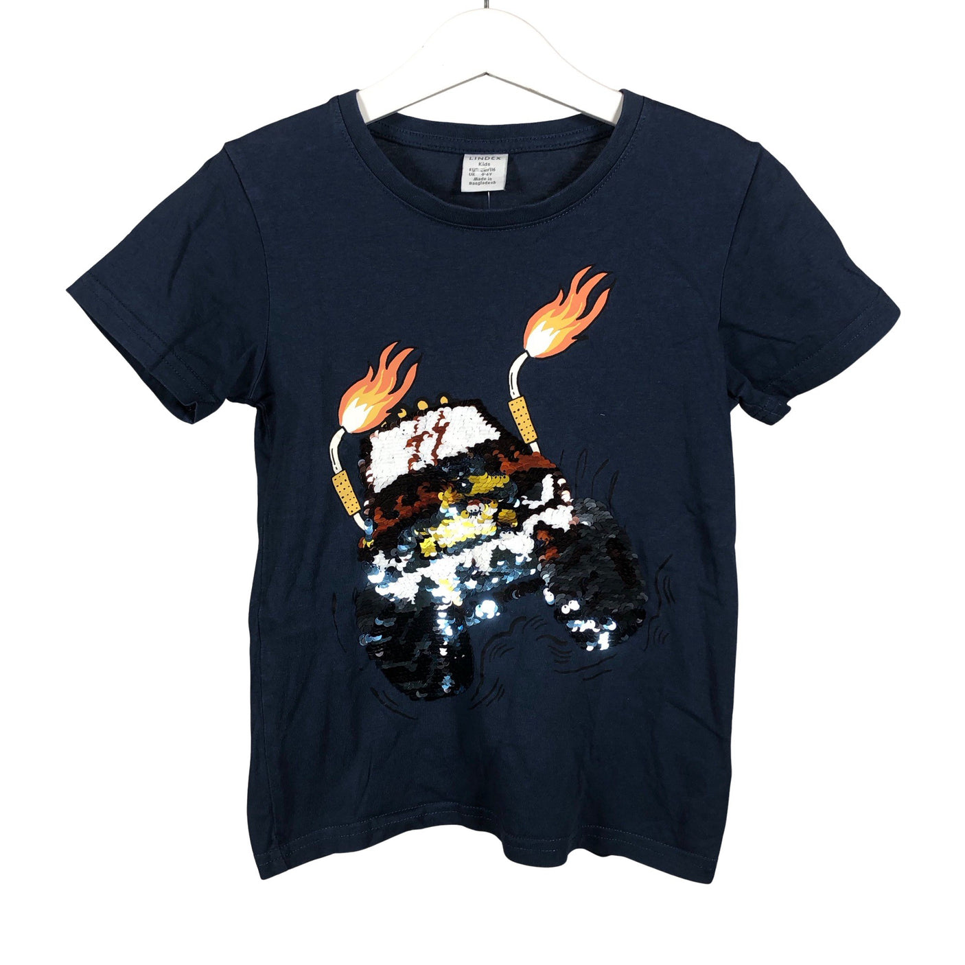 Unisex Lindex - T-paita, koko 110 - 116 - Sininen (1)