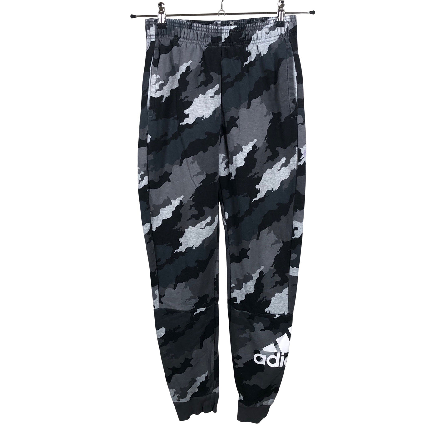 Poikien Adidas - Collegehousut, koko 158 - 164 - Harmaa (1)