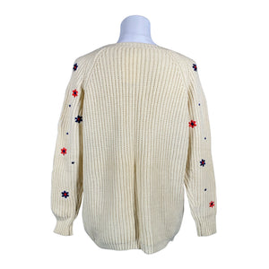 Naisten Handmade - Neulepaita, koko 38 - Beige (2)