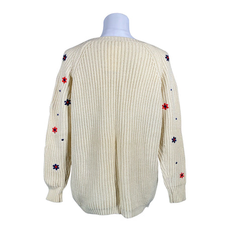 Naisten Handmade - Neulepaita, koko 38 - Beige (2)