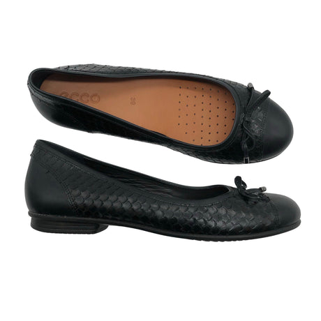 Naisten Ecco - Ballerinat, koko 39 - Musta ()