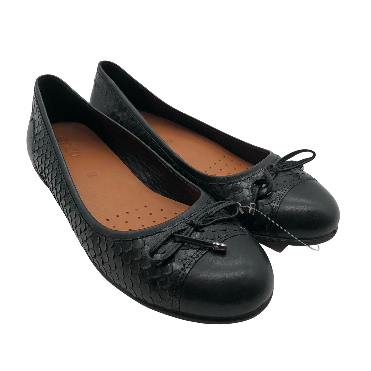 Naisten Ecco - Ballerinat, koko 39 - Musta (2)