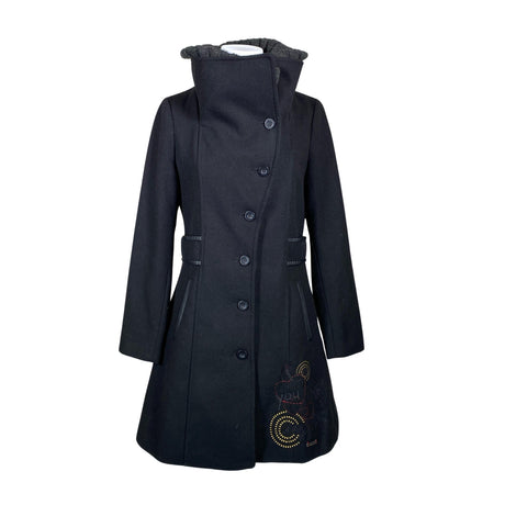 Naisten Desigual - Villakangastakki, koko 40 - Musta ()