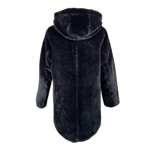 Naisten Esprit - Tekoturkistakki, koko 36 - Musta (2)