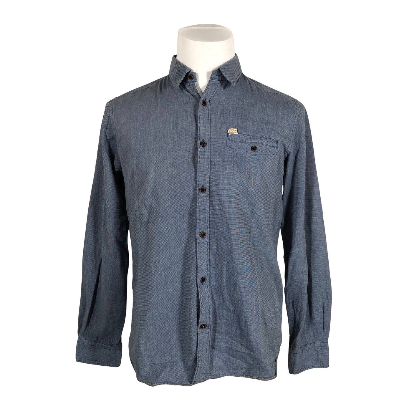 Miesten Tom Tailor - Kauluspaita, koko M - Sininen (1)