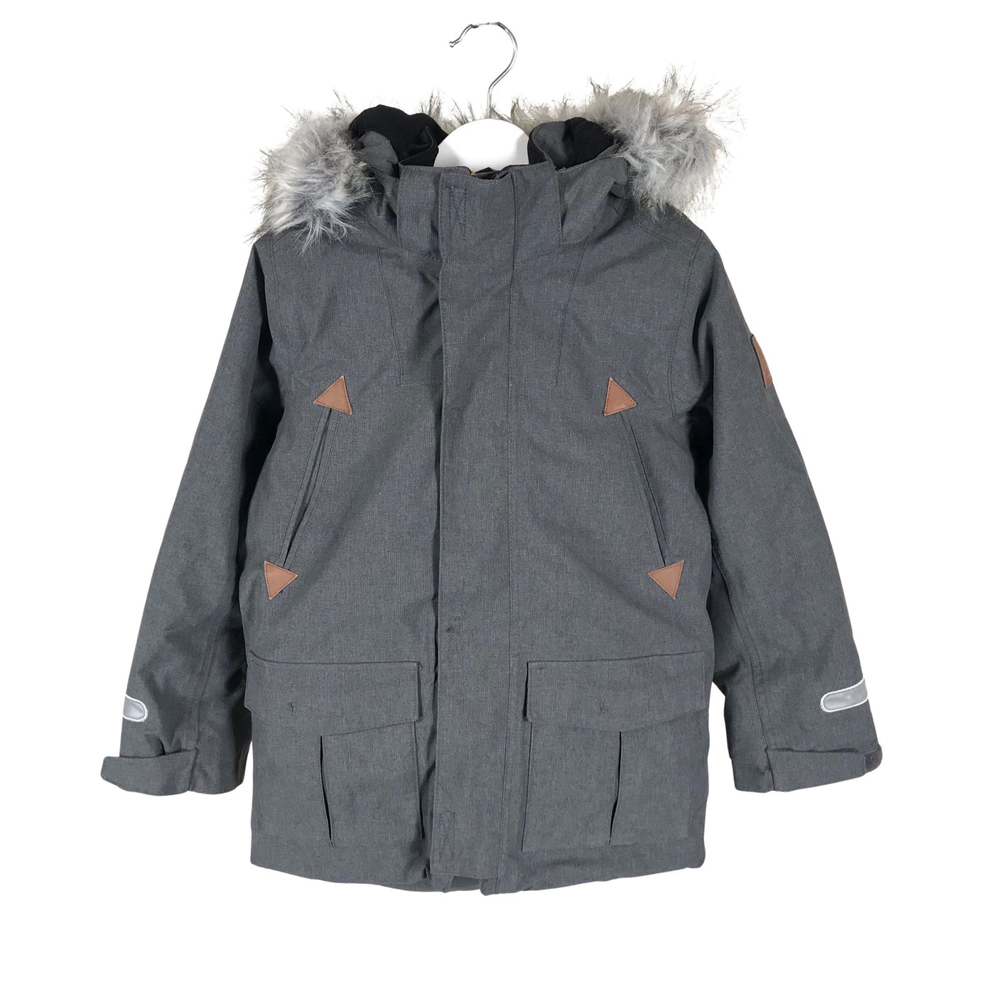 Unisex Polarn O. Pyret - Toppatakki, koko 116 - 122 - Harmaa (1)