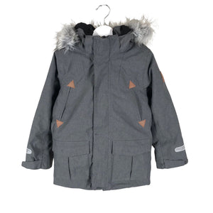 Unisex Polarn O. Pyret - Toppatakki, koko 116 - 122 - Harmaa (1)
