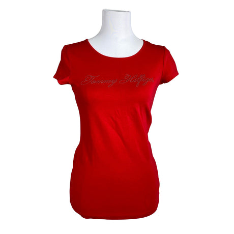 Naisten Tommy Hilfiger - T-paita, koko 38 - Punainen ()