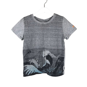 Unisex Martinex - T-paita, koko 116 - 122 - Harmaa (1)