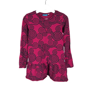 Tyttöjen me&i - Trikoomekko, koko 110 - 116 - Violetti (1)
