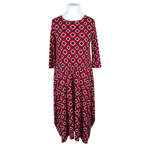 Naisten LQ Designs - Trikoomekko, koko 44 - Punainen (1)