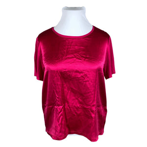 Naisten Essentials by Stockmann - Lyhythihainen pusero, koko 42 - Pinkki (1)