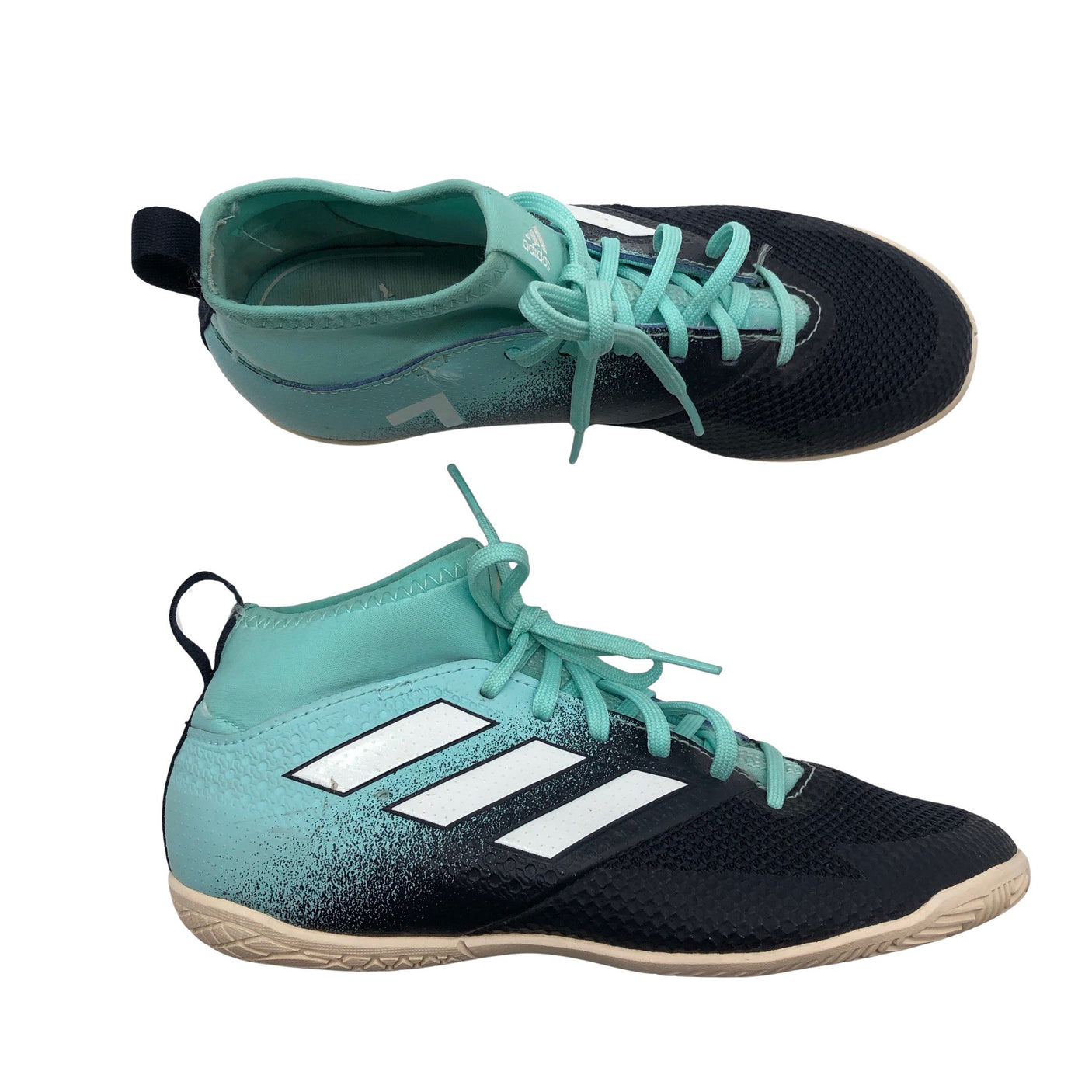 Poikien Adidas - Nappulakengät, koko 35 - Sininen (1)