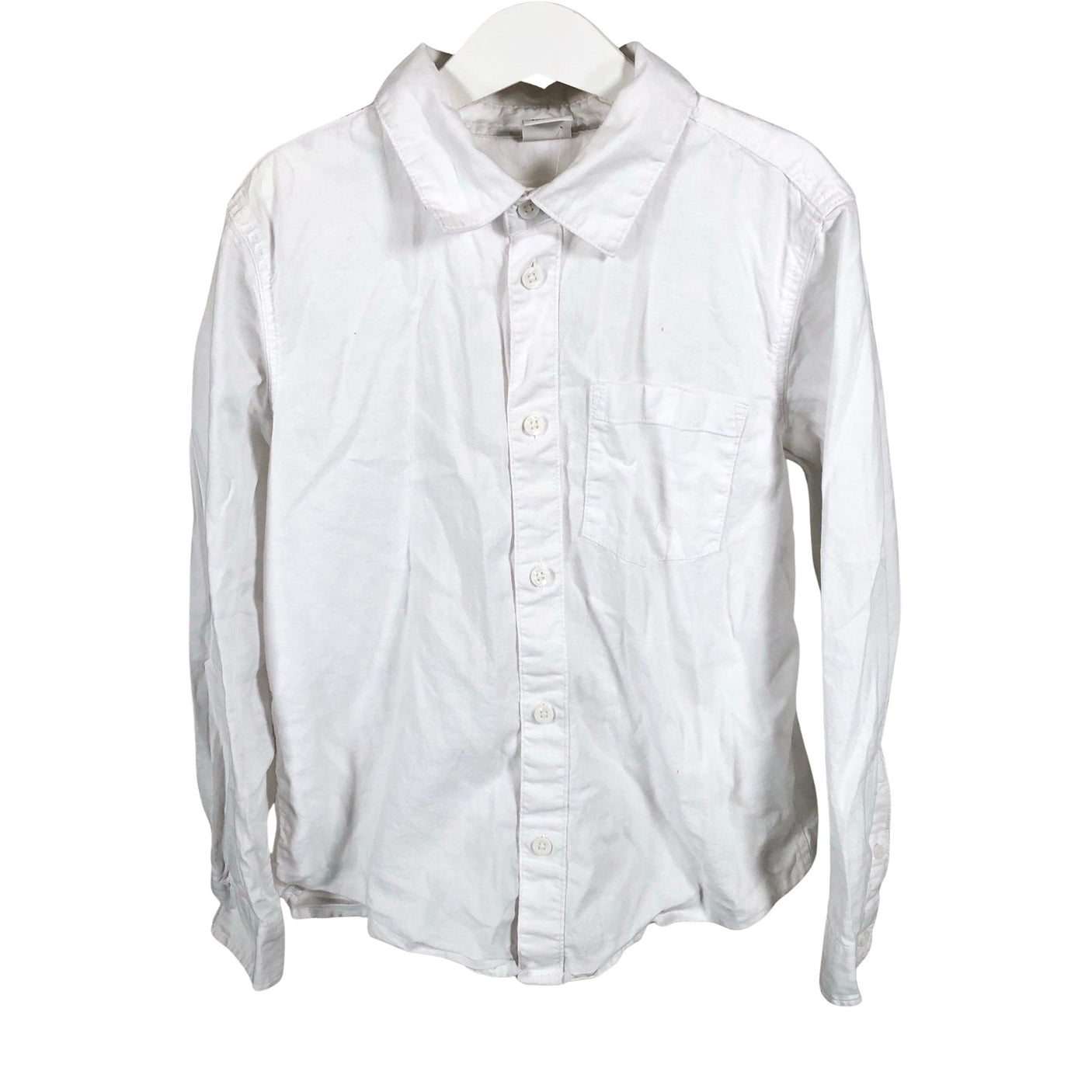 Unisex Lindex - Kauluspaita, koko 134 - 140 - Valkoinen (1)