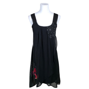 Naisten Desigual - Sifonkimekko, koko 38 - Musta (1)