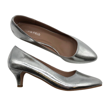 Unisex Anna Field - Juhlakorkokengät, koko 39 - Hopea ()