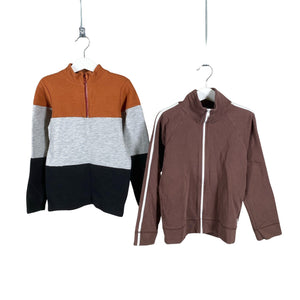 Unisex Polarn O. Pyret - Collegepaita, koko 122 - 128 - Ruskea (1)