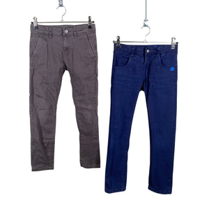 Unisex POMPdeLUX - Farkut, koko 122 - 128 - Harmaa (1)