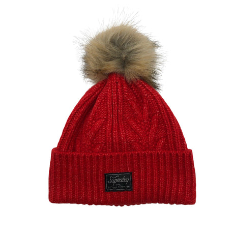 Naisten Superdry - Talvipipo, koko 52 - 54 cm - Punainen ()