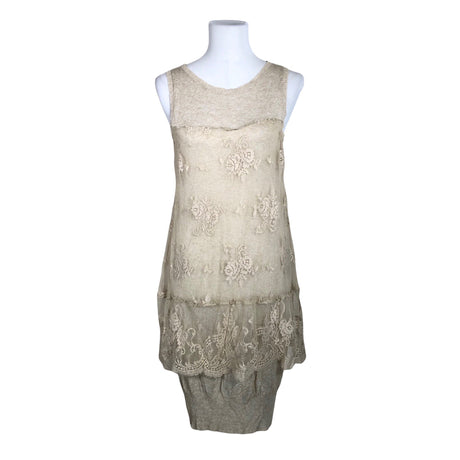 Naisten Lauren Vidal - Neuletunika, koko 40 - Beige ()