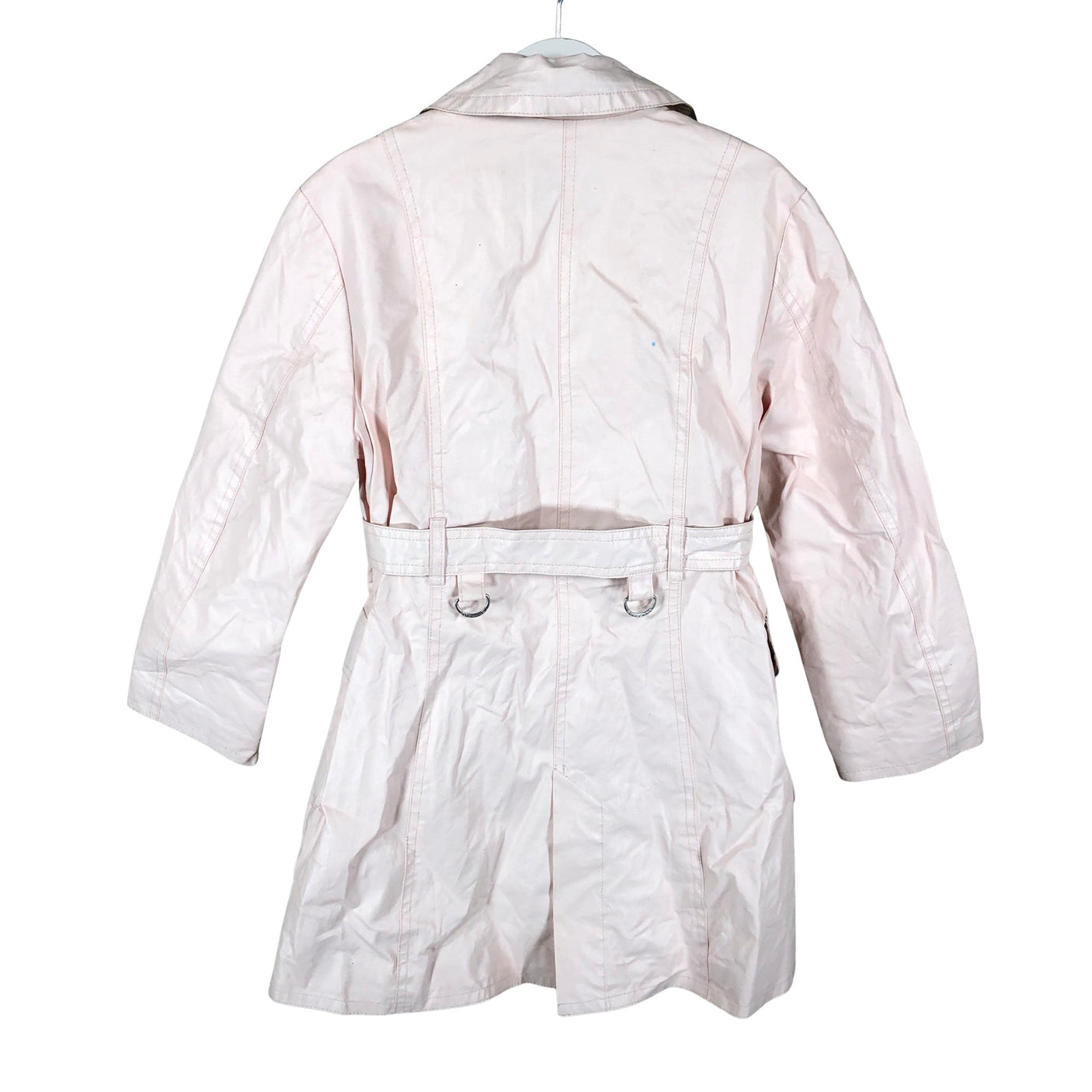 Tyttöjen Burberry - Trenssitakki, koko 122 - 128 - Vaaleanpunainen (2)