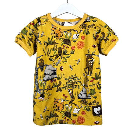 Unisex Maitotyttö - T-paita, koko 104 - 110 - Keltainen ()