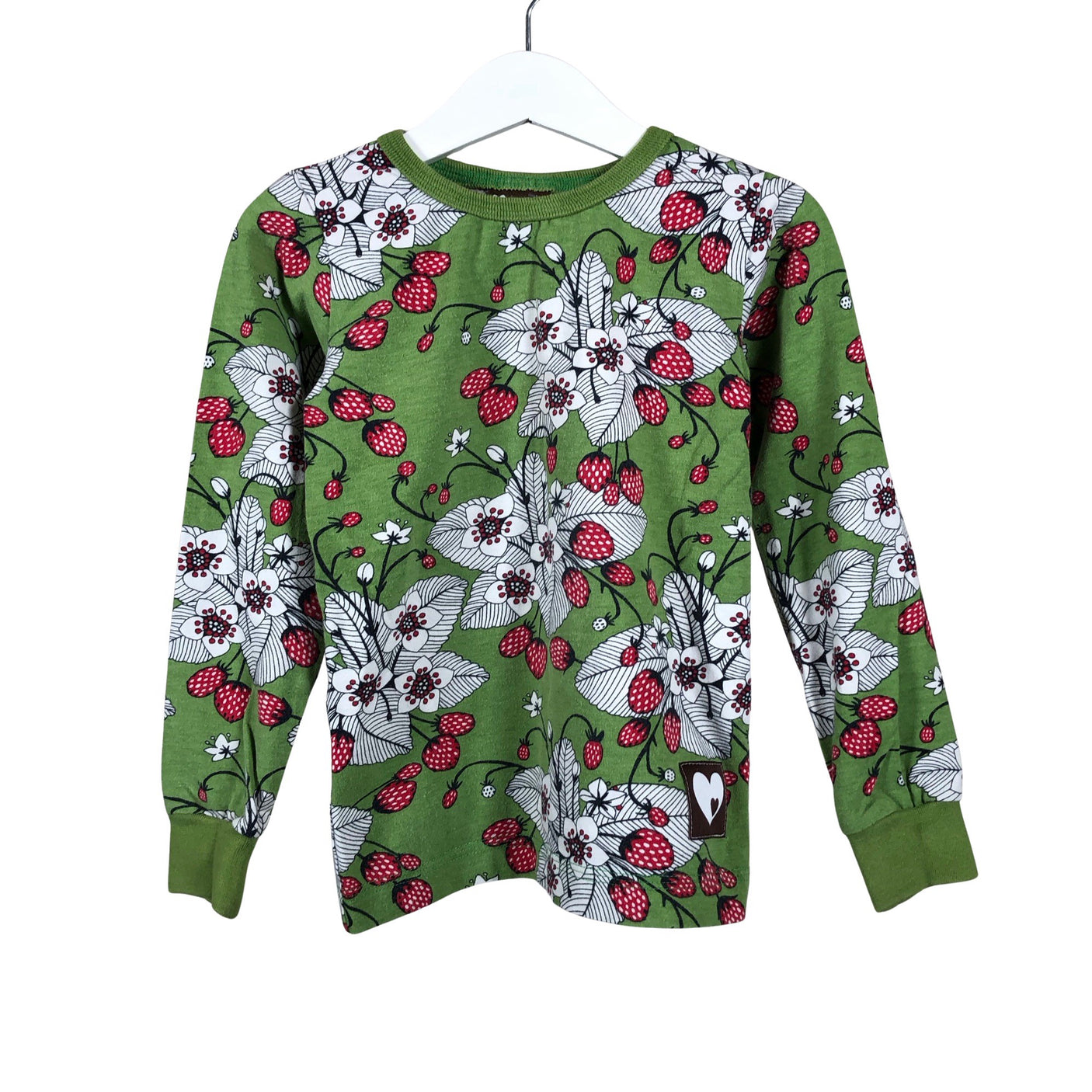 Unisex Maitotyttö - Trikoopaita, koko 104 - 110 - Vihreä (1)