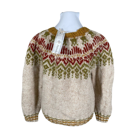Naisten Handmade - Neulepaita, koko 46 - Beige (2)
