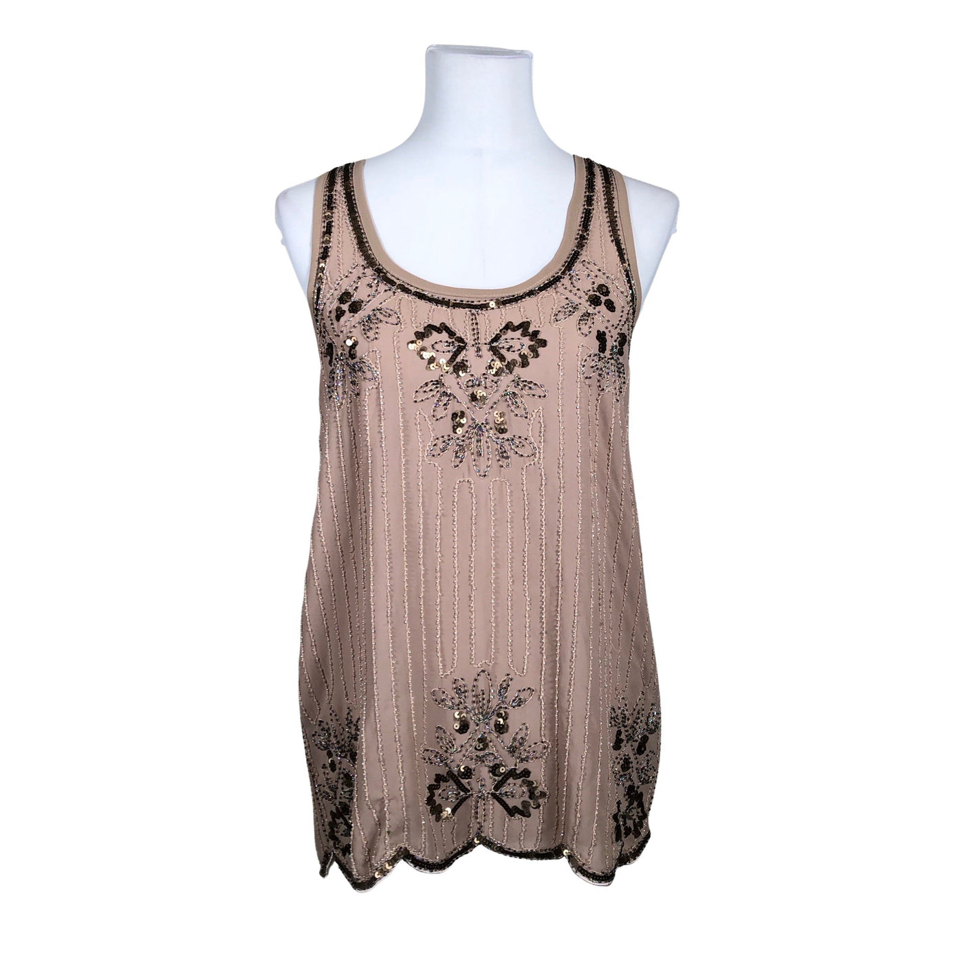 Naisten Miss koo - Juhlatoppi, koko 38 - Beige (1)