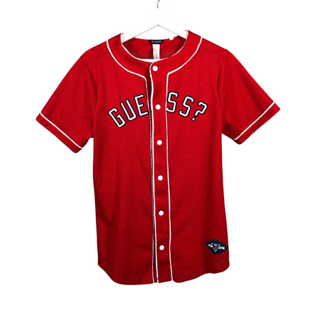 Unisex Guess - Lyhythihainen pusero, koko 164 - 170 - Punainen ()