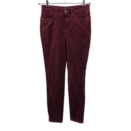 Naisten Massimo Dutti - Samettihousut, koko 38 - Viininpunainen ()